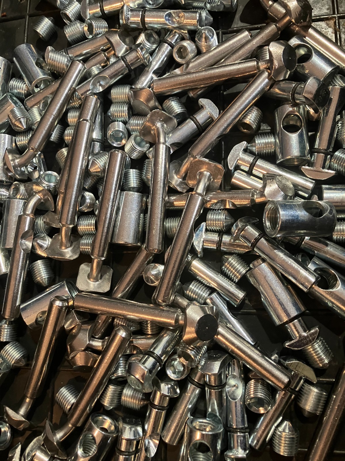80/20 Hardware Mixed Lot by the 6.5lbs T-Nuts Nuts Bolts and Cams ETC…
