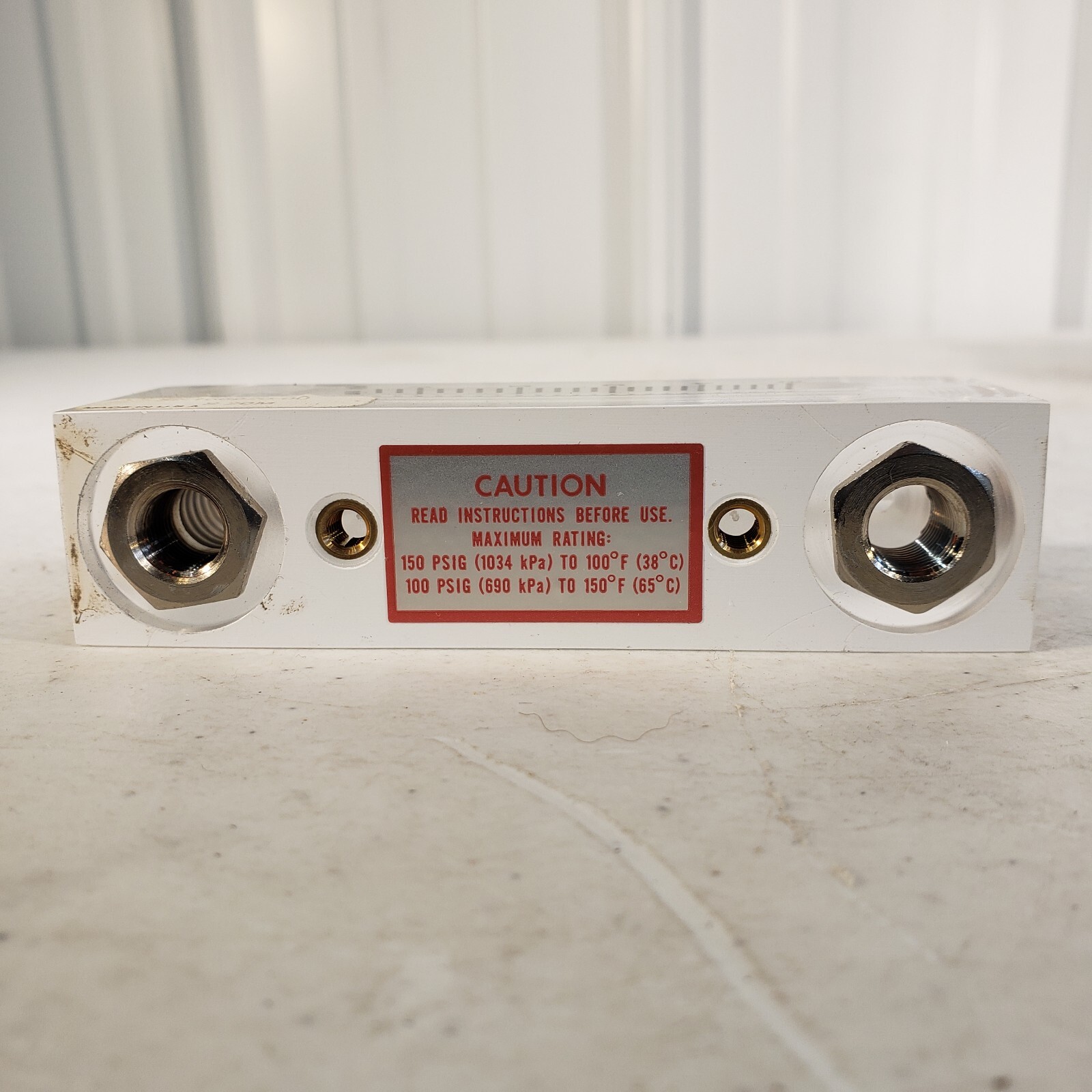 Pneumatic Air Flow Meter Gauge 52-166920-00 w/ 0.5-5 L/min Air Flow Measurement