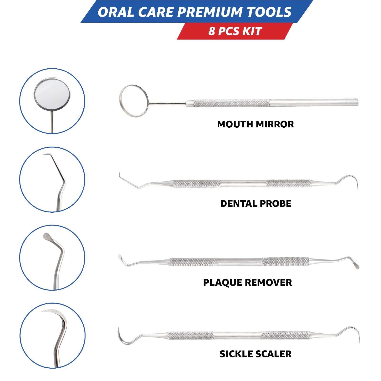 Dental Hygiene kit Dental tool Set Cleaning Kit Dental Oral Cleaning Probe Set