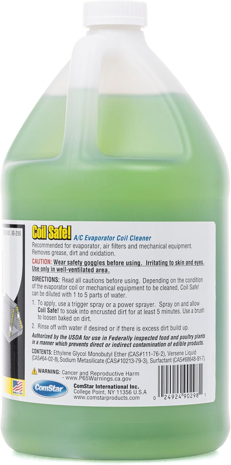 Coil Safe, External Neutral Ph, Non-Toxic, Self-Rinsing Evaporator Coil Cleaner