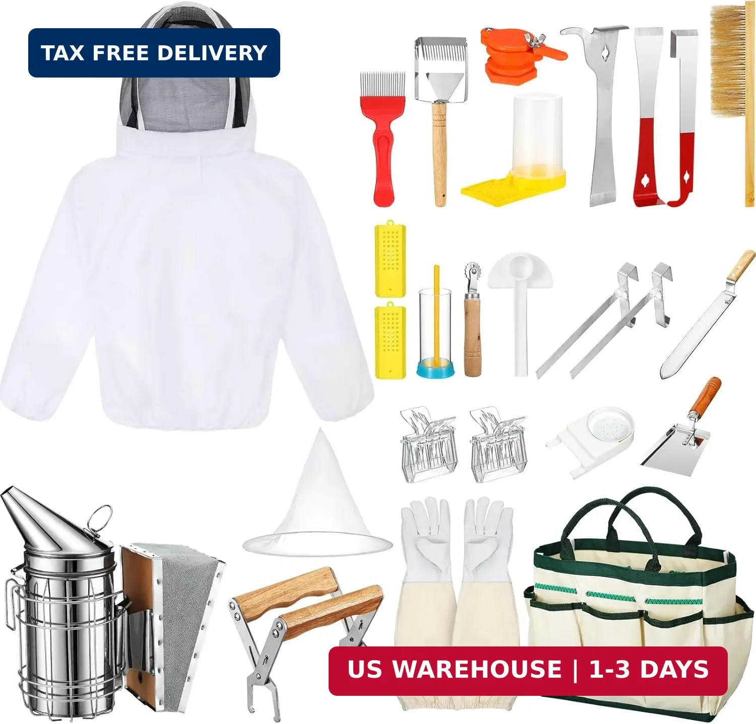 30 Pcs Beekeeping Supplies Beehive Equipment Beekeeping Starter Kit Bee Keeper S