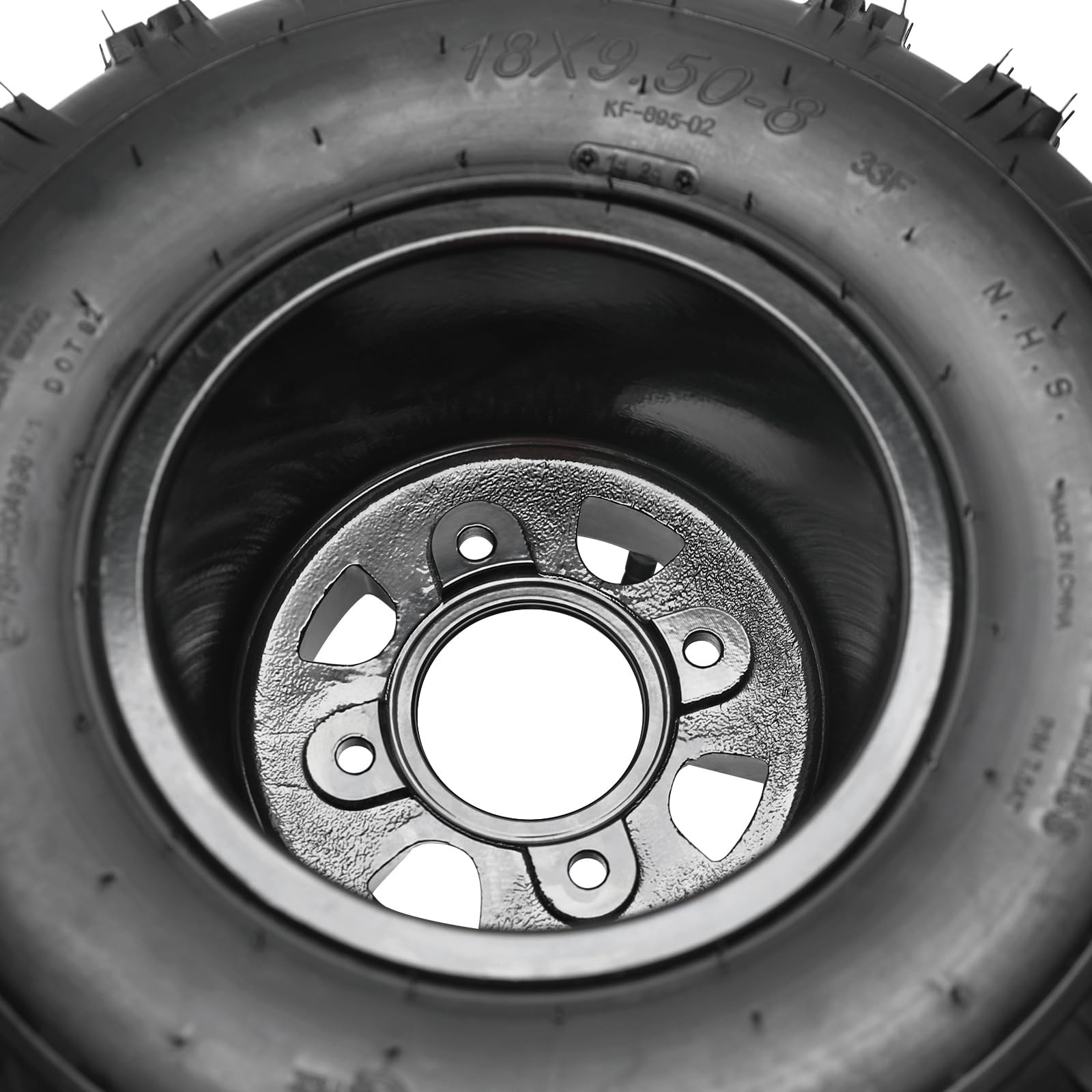 18×9.5-8 Tire Rim Set ATV UTV GoKart Quad MiniBike LawnMower 4 PLY 8″ 4x110mm(2)