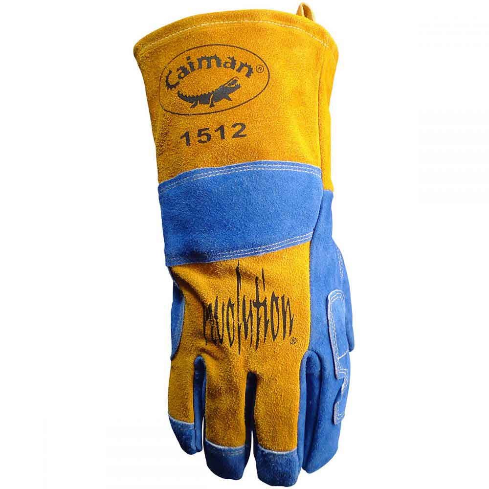 Caiman 1512 Cowhide Kontour Pattern Wool Insulated Stick MIG Glove OSFM