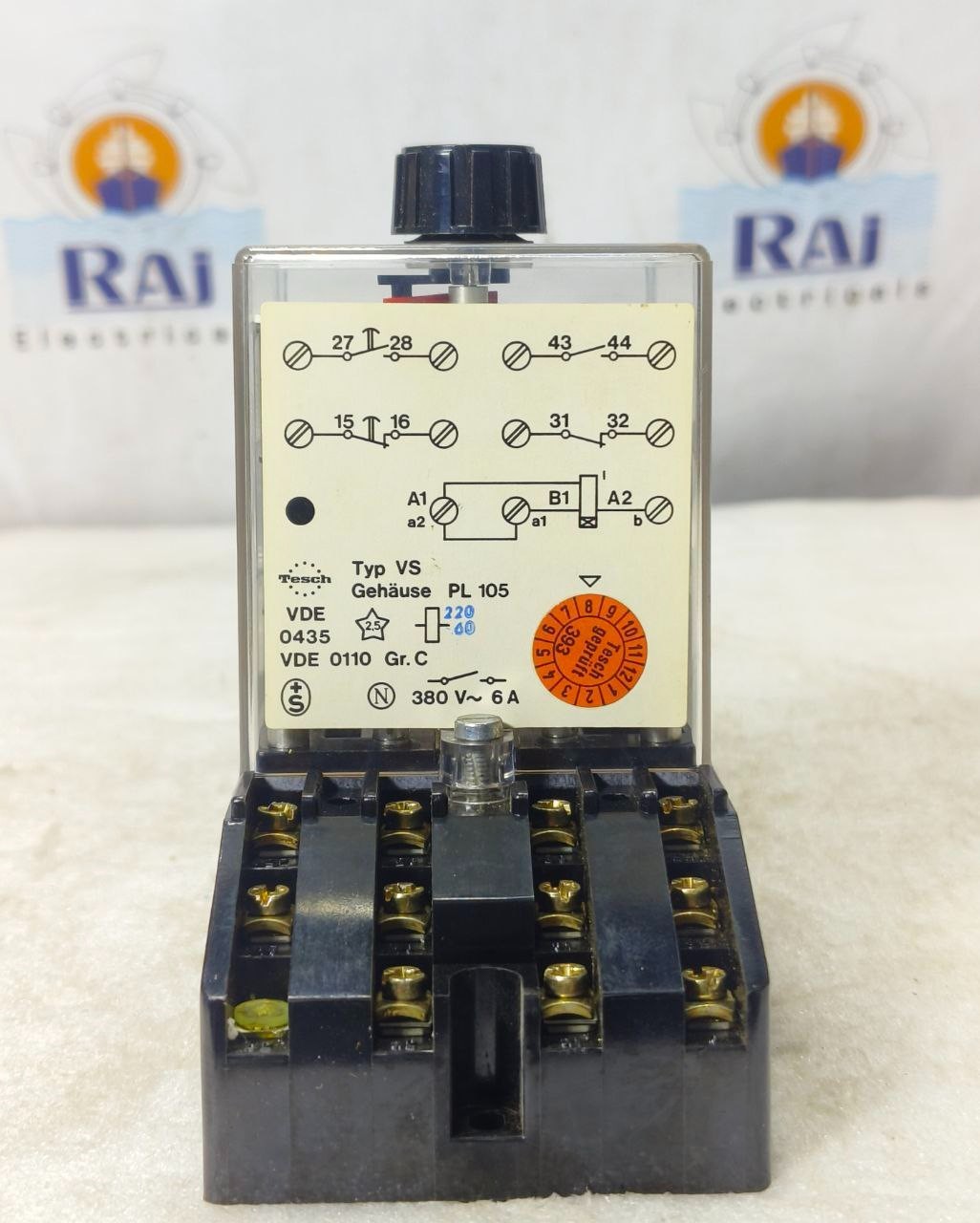 NEW 🆕 TESCH VS PL 105 TIMER RELAY 0-30 MIN 220V 50HZ GERMANY FREE SHIPPING