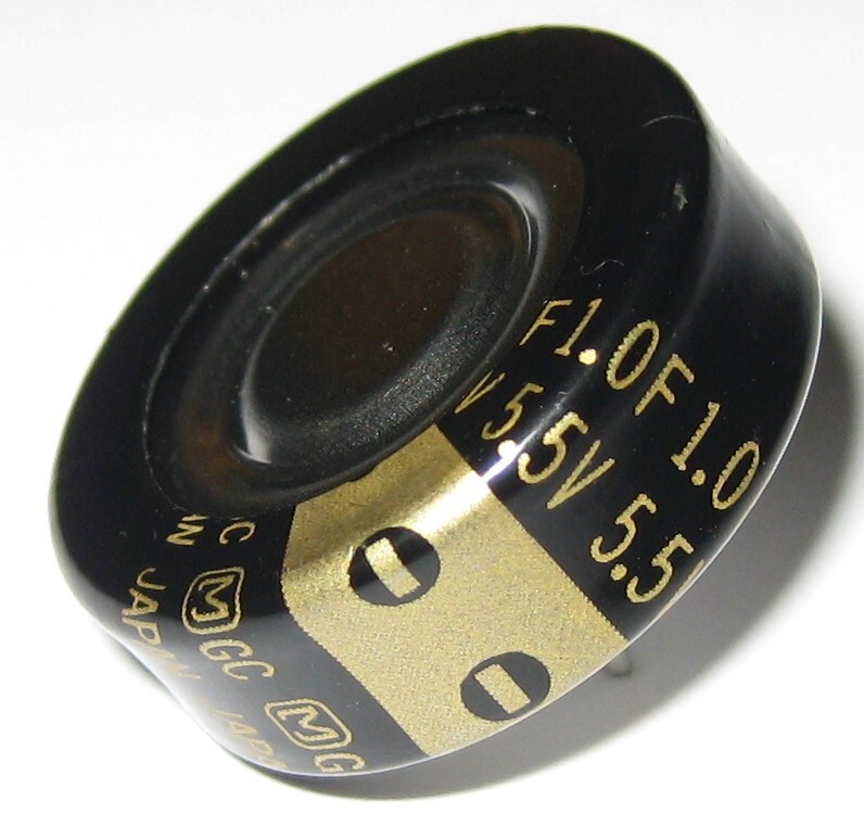 Panasonic Coin Cell Supercapacitor 1 F – 5.5 V DC – PCB Mount Mini Supercap