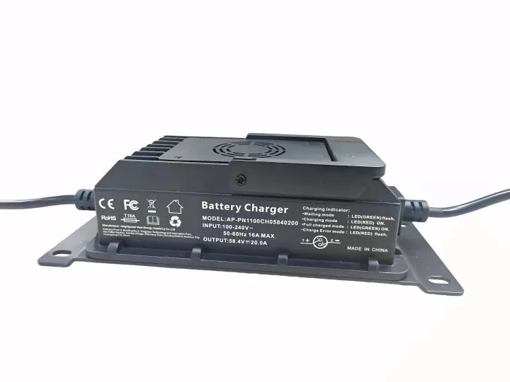 Bluetooth LiFePO4 51.2V 100Ah Lithium Battery with BMS 5120Wh + 48V 20A Charger