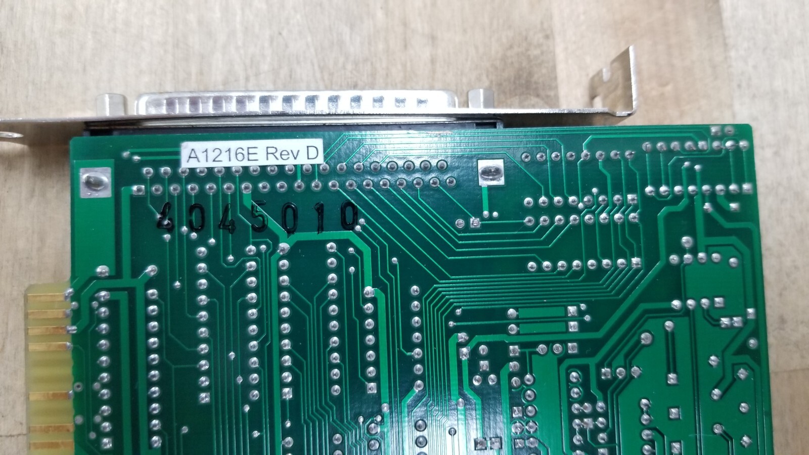Acces A1216E Rev D ISA Analog and Digital I/O Card