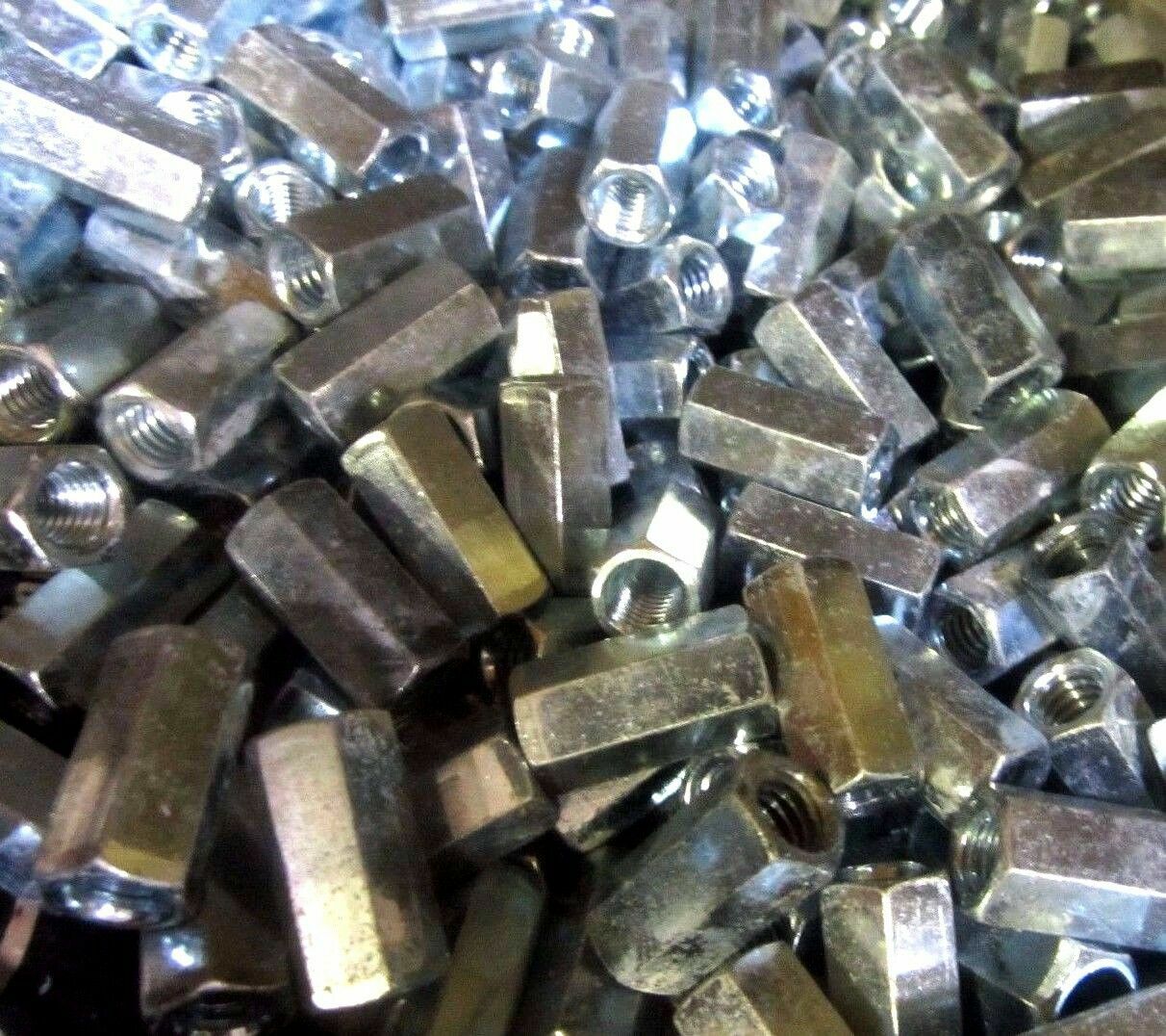 5/16-18 x 7/8 Hex Rod Coupling Nuts Threaded Rod Connectors Zinc 250 Pieces