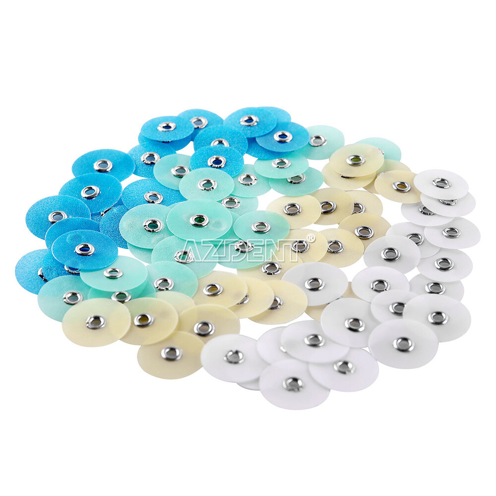 80pcs Dental Composite Finishing Polishing Discs assorted kit + Mandrel NO1.075