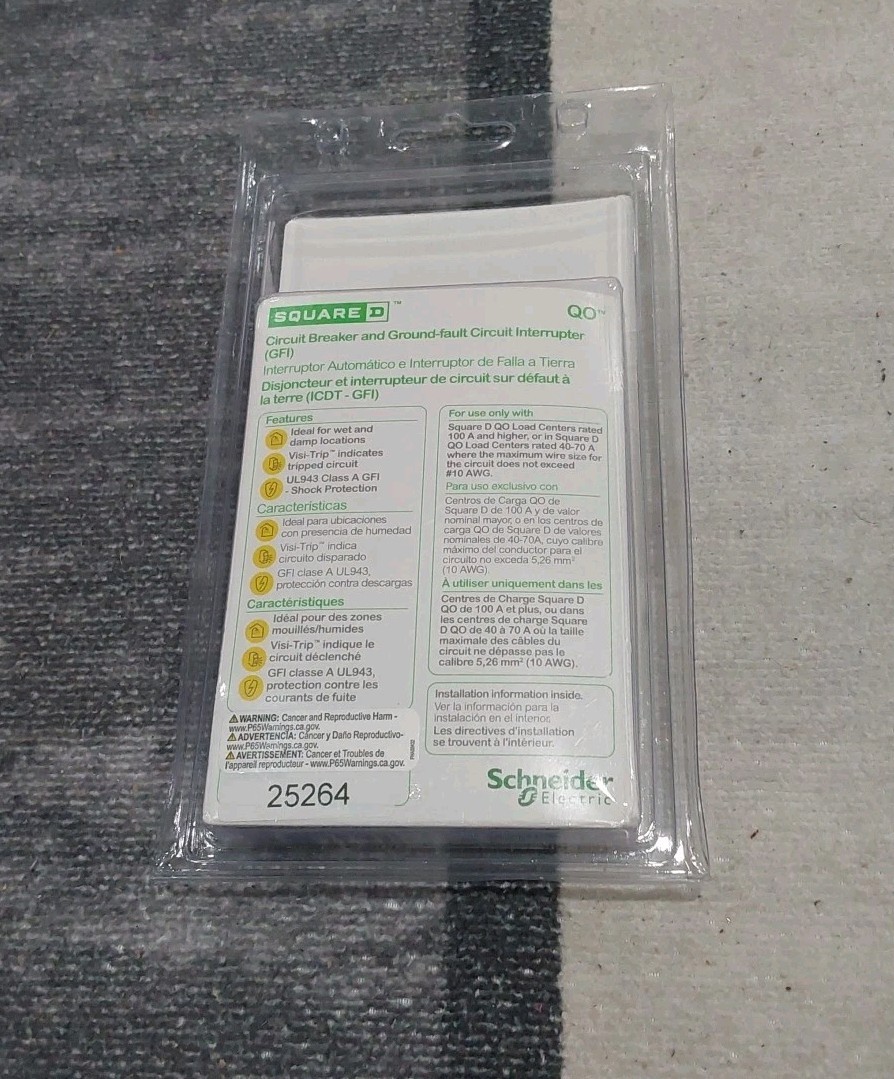 Square D QO120GFIC Circuit Breaker and Ground Fault Circuit Interrupter GFI U