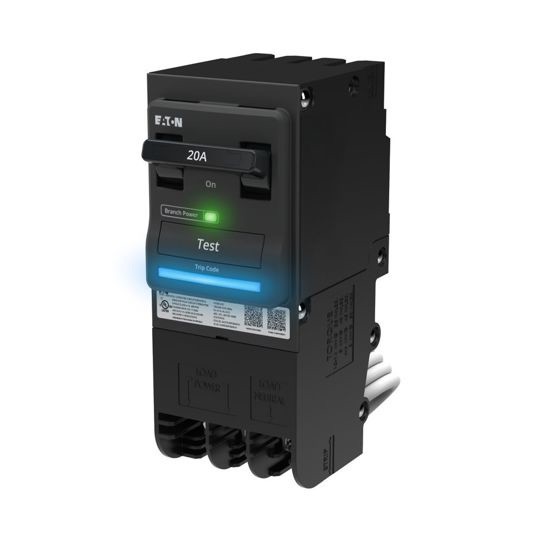 Eaton SBR220WGF 2P GFI 20A, 120/240VAC, Plug-on, Wi-Fi Smart Breaker