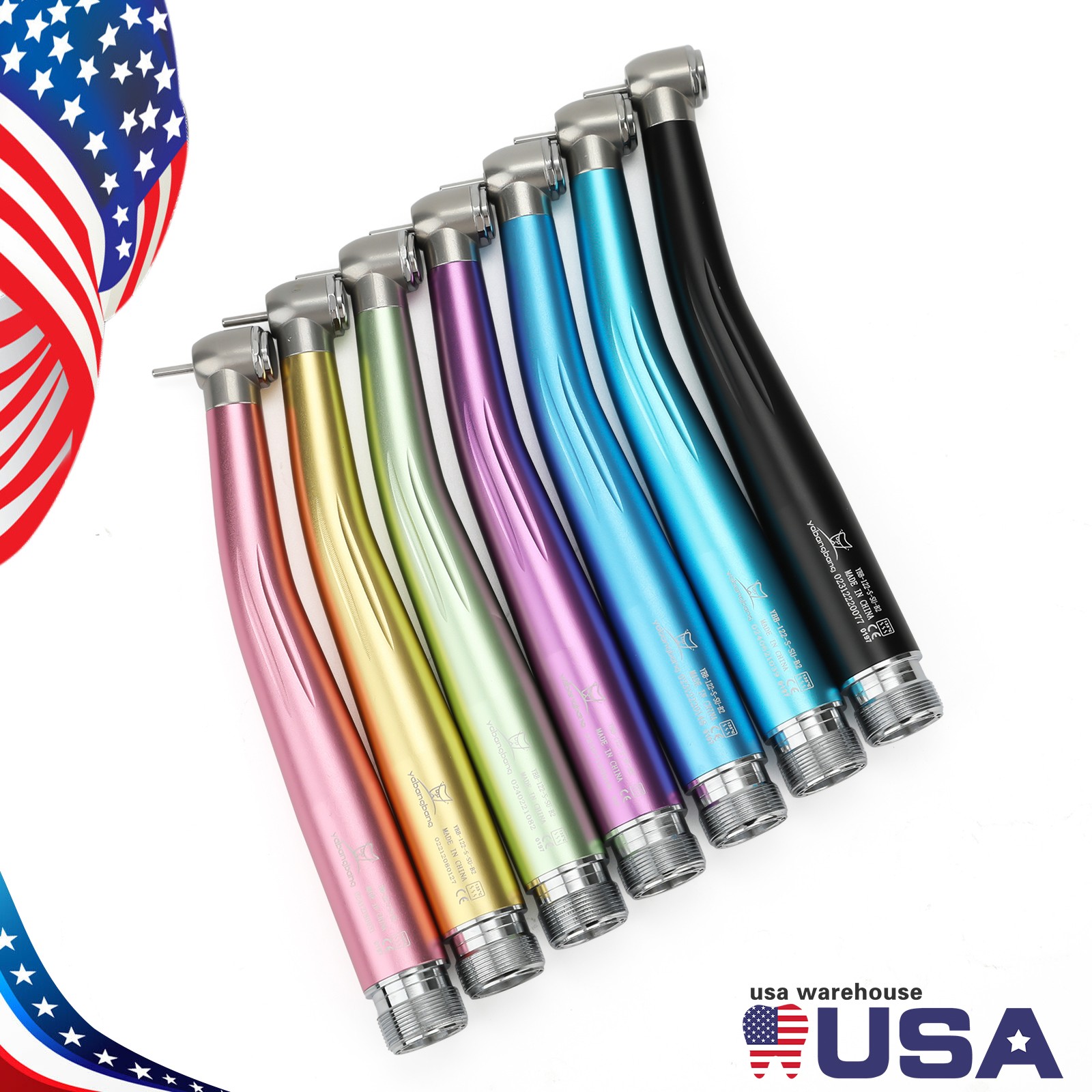 NSK Style Dental High Speed Handpiece PANA-MAX Air Turbine 2 Holes 7 Colors
