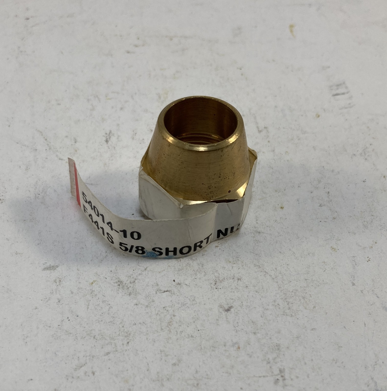 JMF 5/8″ Brass Short Flare Nut 54014-10 F441S