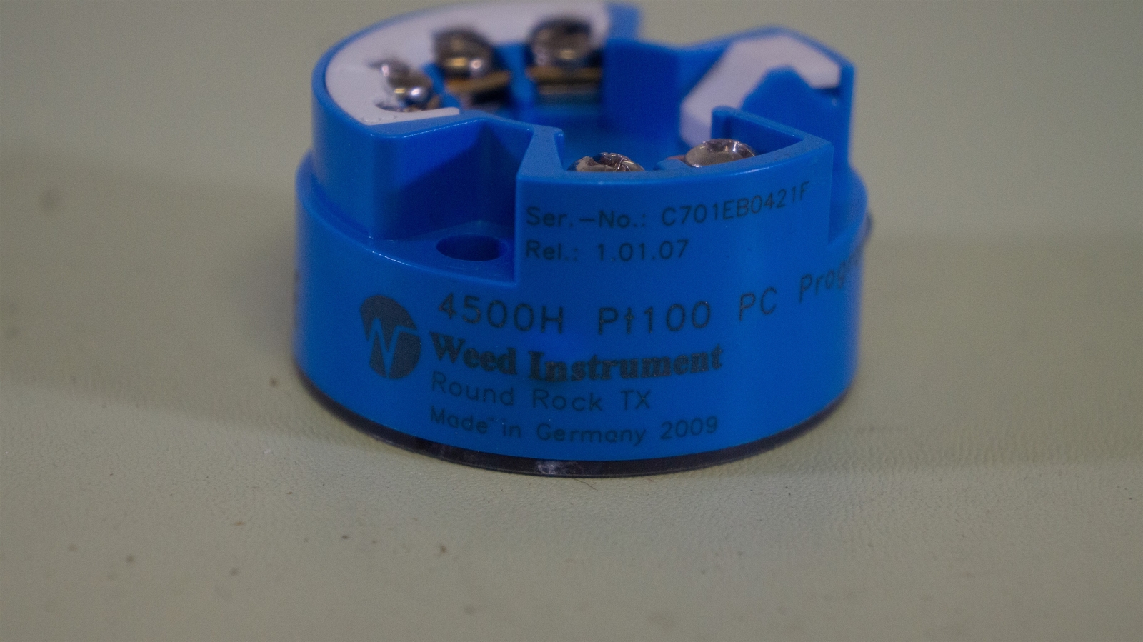 Weed Instrument 4500H Programmable Temperature Transmitter 32.0°F – 212.0°F