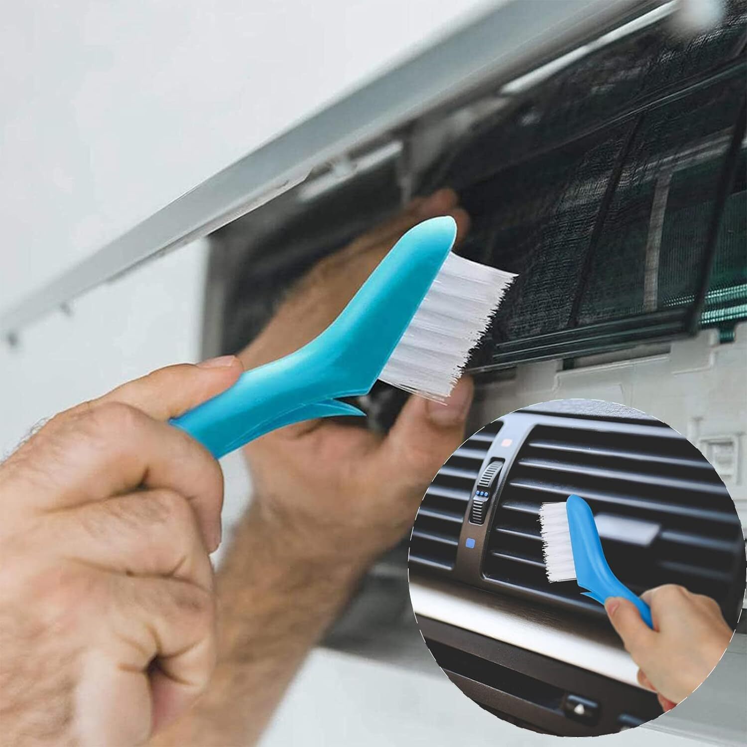 7X Air Conditioner Fin Cleaner Set Comb Condenser Straightener Repair Clean Tool