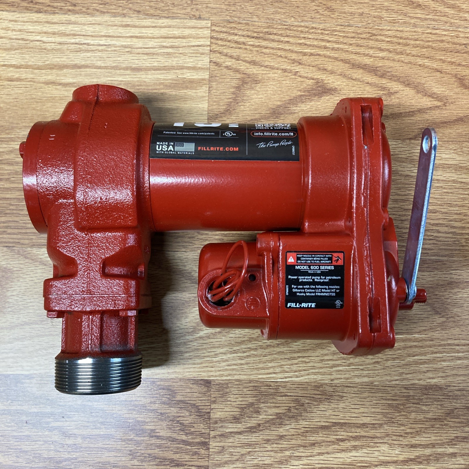 Fill-Rite FR610HA Fuel Transfer Pump 115V AC 15 GPM Max. Flow Rate 1/6 HP