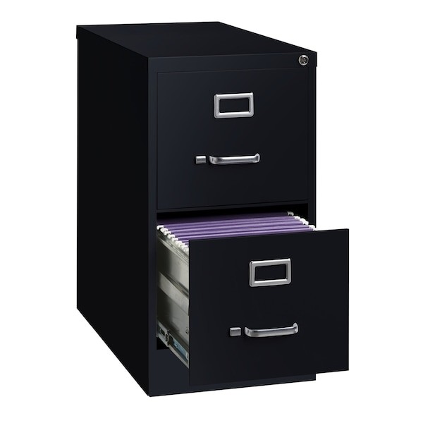 Hirsh 14410 15″ W 2 Drawer Vertical File Cabinet, Black, Letter
