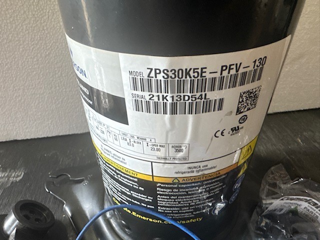Copeland Compressor ZPS30K5E-PFV 3 tons 2 Stage Compressor 208-230/1/60 R410