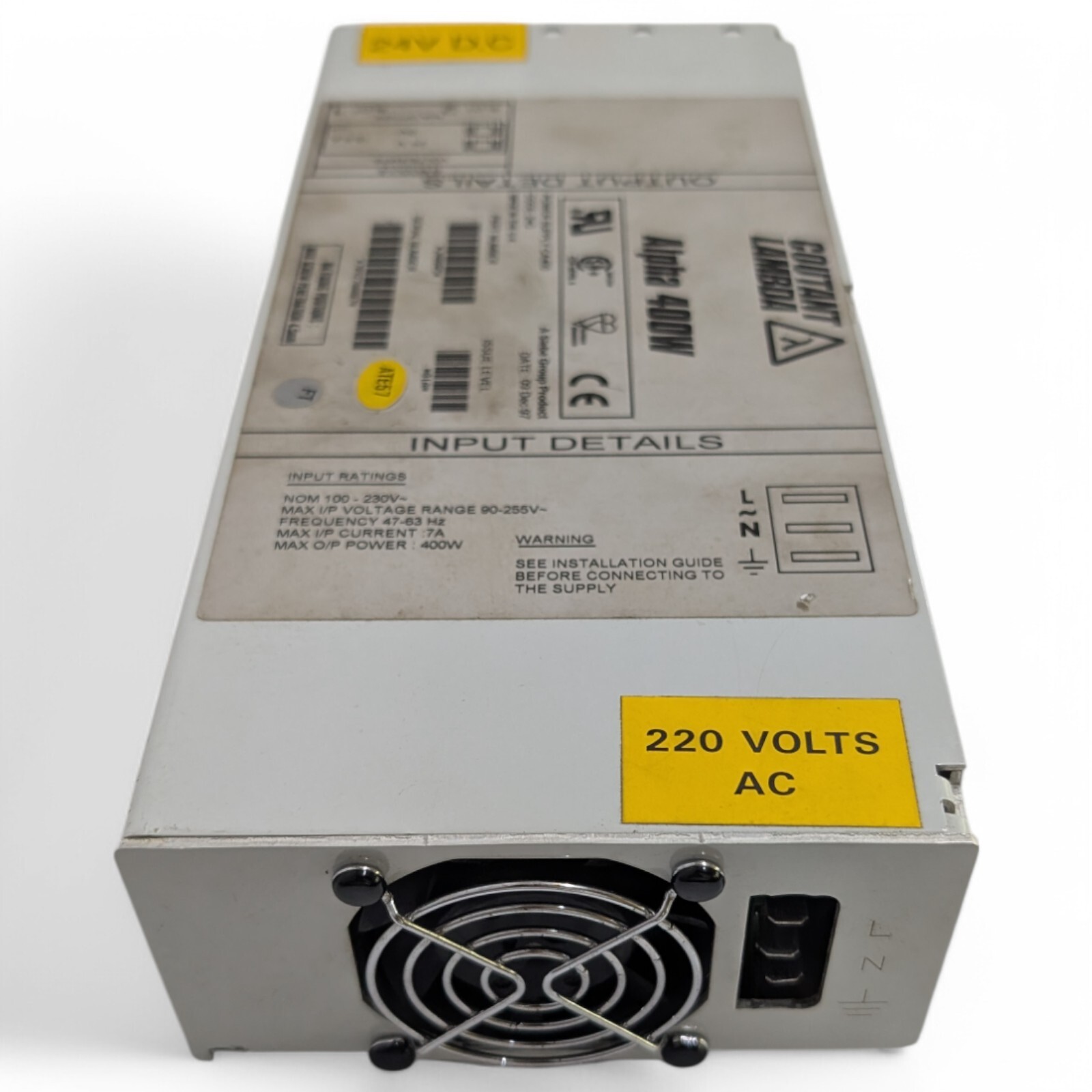 COUTANT LAMBDA ALPHA 400W POWER SUPPLY CA400 P/N: J40005 S/N: 7092780007