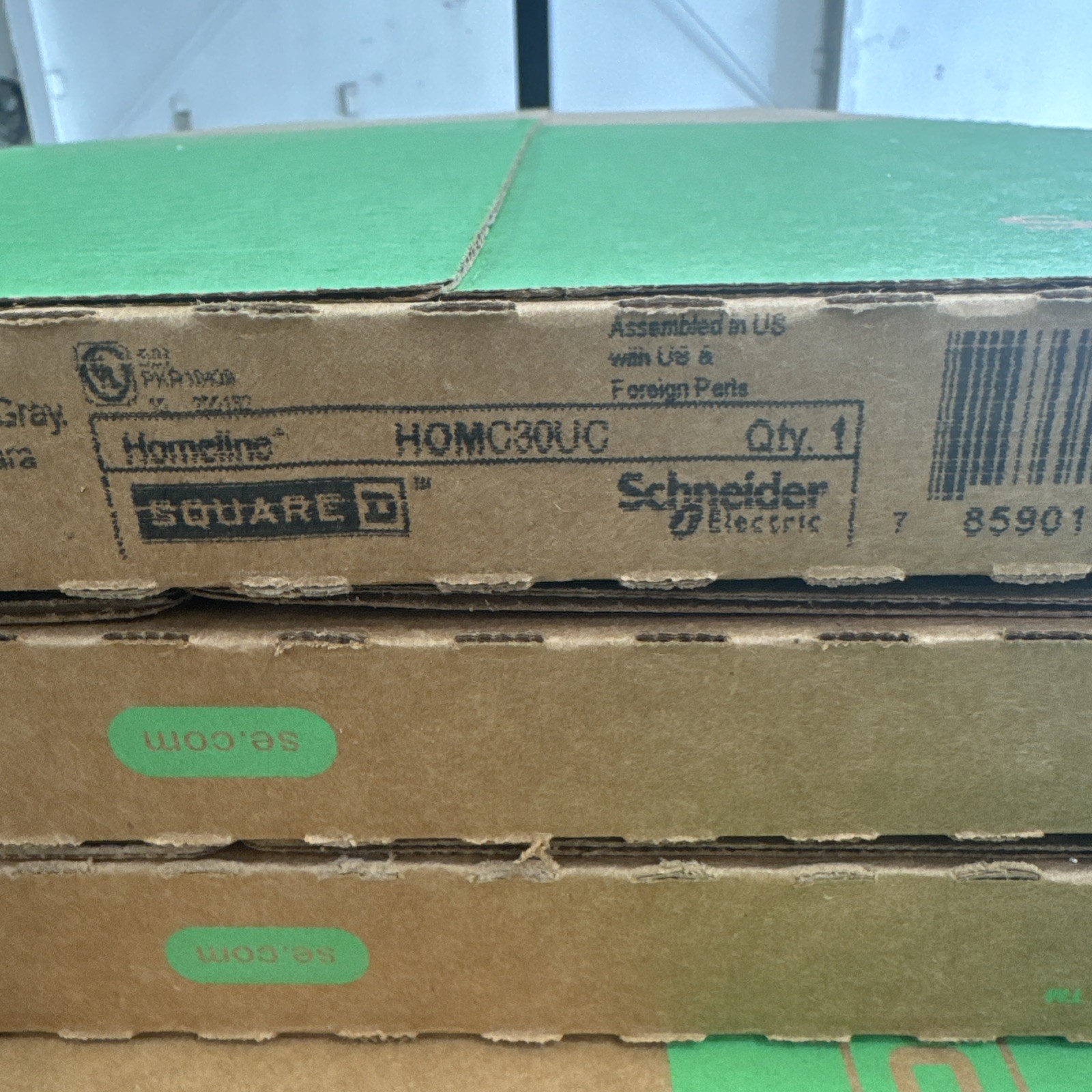 Square D HOMC30UC Series S01 Homeline Load Center Cover Gray, 30 Spaces