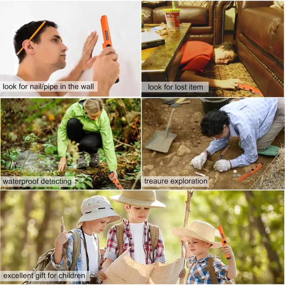 Metal Detector HandHeld Pro Pinpointer Pointer Probe Waterproof Sensitive Tester