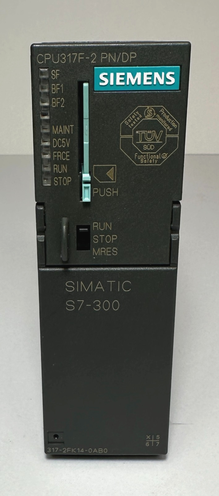 Siemens 6ES7 317-2FK14-0AB0 SIMATIC S7-300 CPU317F-2 PN/DP w/ Memory Card