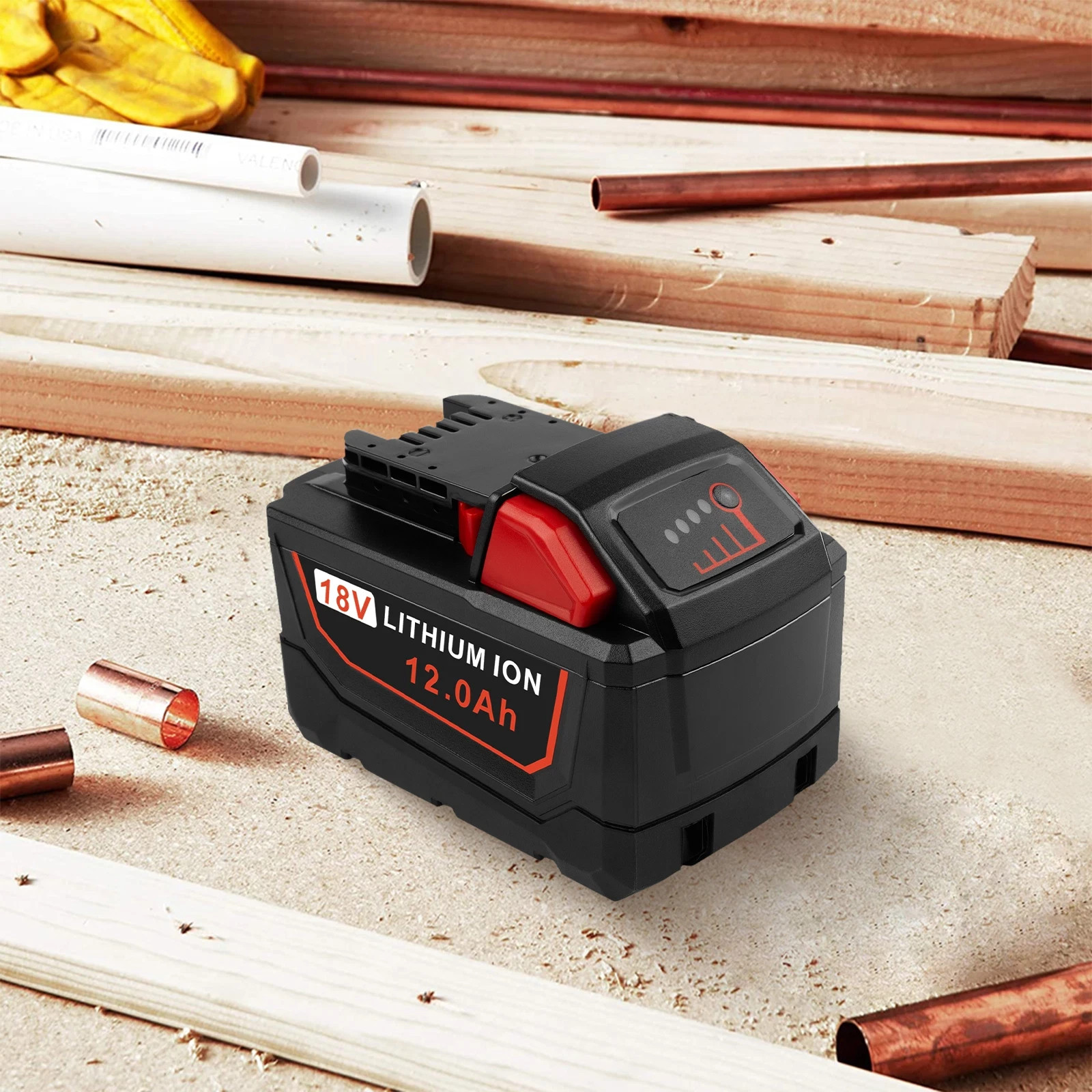 12Ah 18V Battery For Milwaukee For M18 Lithium Ion High Capacity 48-11-1880 US