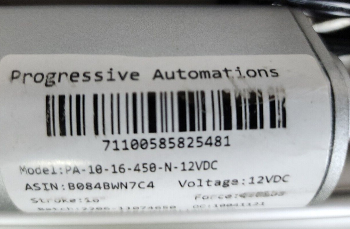 progressive automations Linear Actuator Pa-10-16-450-n-12vdc