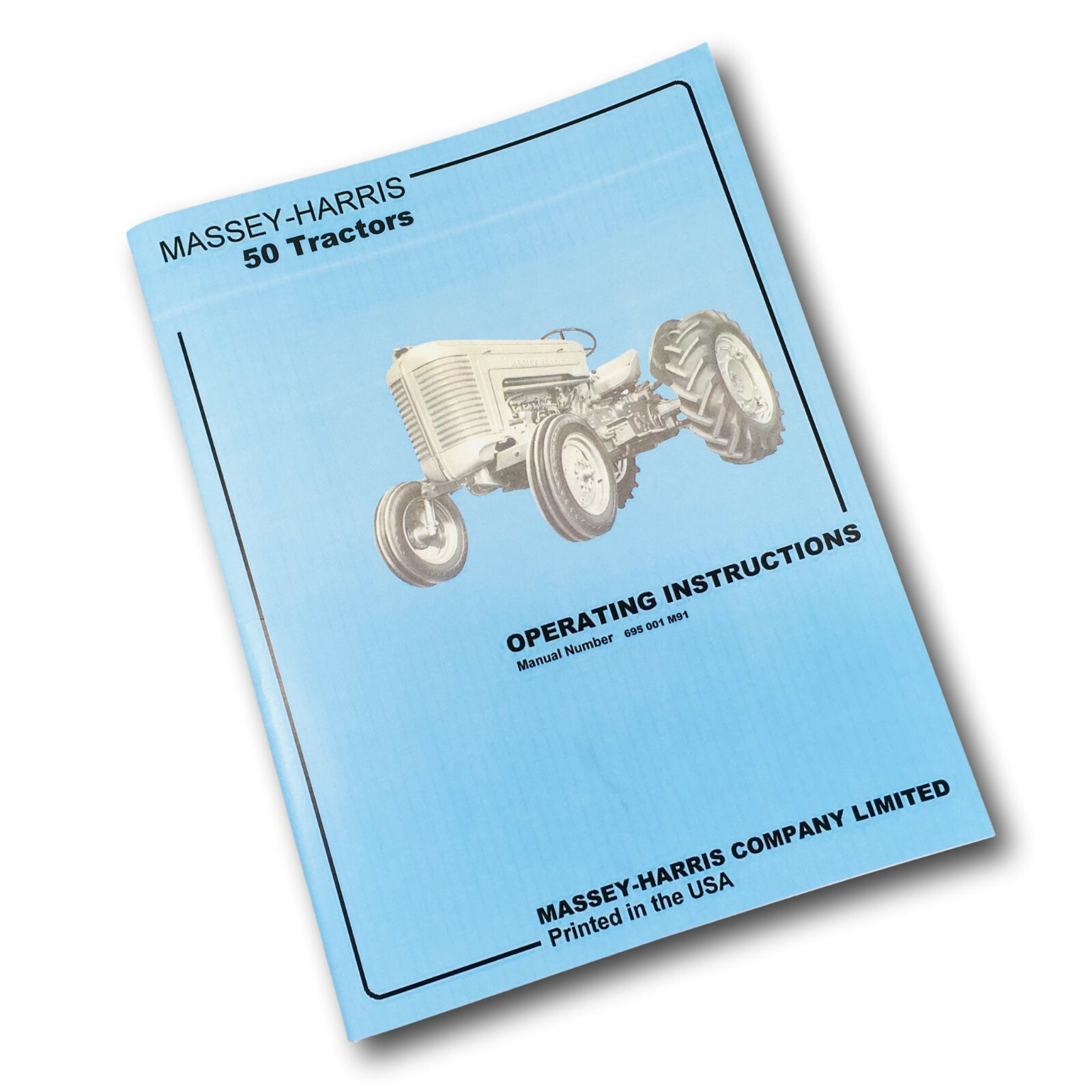 Massey Harris Mh 50 Tractor Operators Manual Owners Book Maintenance Instruction