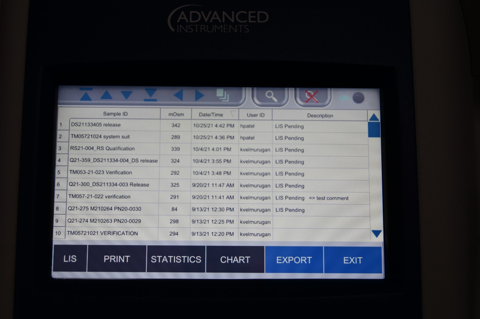 ^ Advanced Instruments OsmoTech Single-Sample Micro-Osmometer #X8006