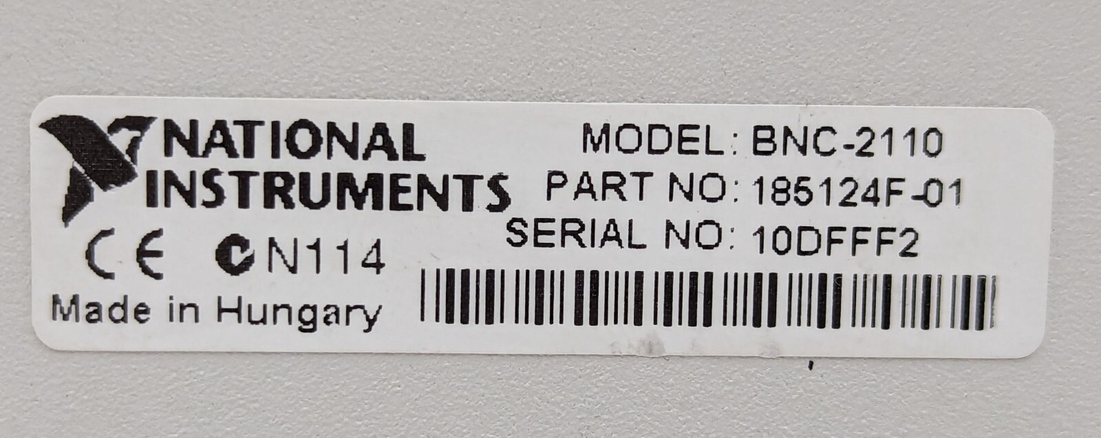 National Instruments BNC-2110 Shielded Connector Block / Breakout Box 185124F-01