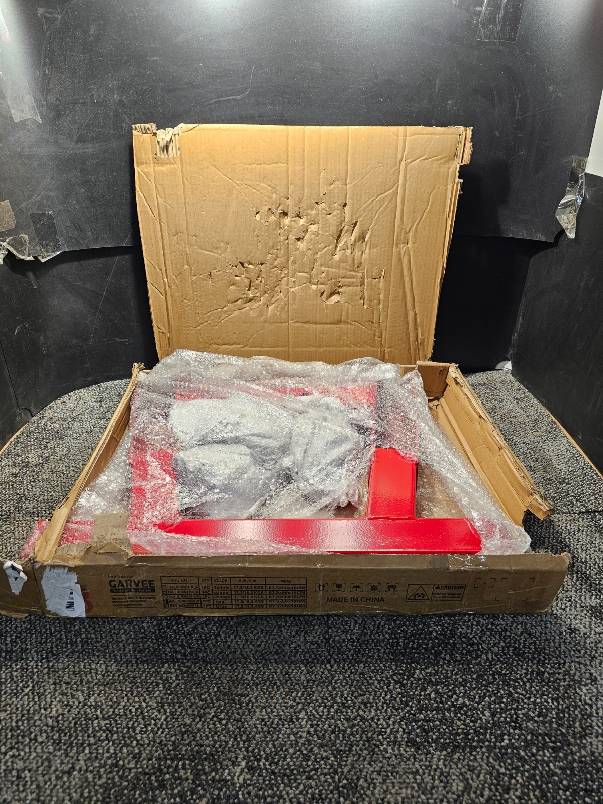 Garvee PAU-OLMMPC3M Engine Crane Base Only, Red Steel *PICTURED ITEM ONLY*