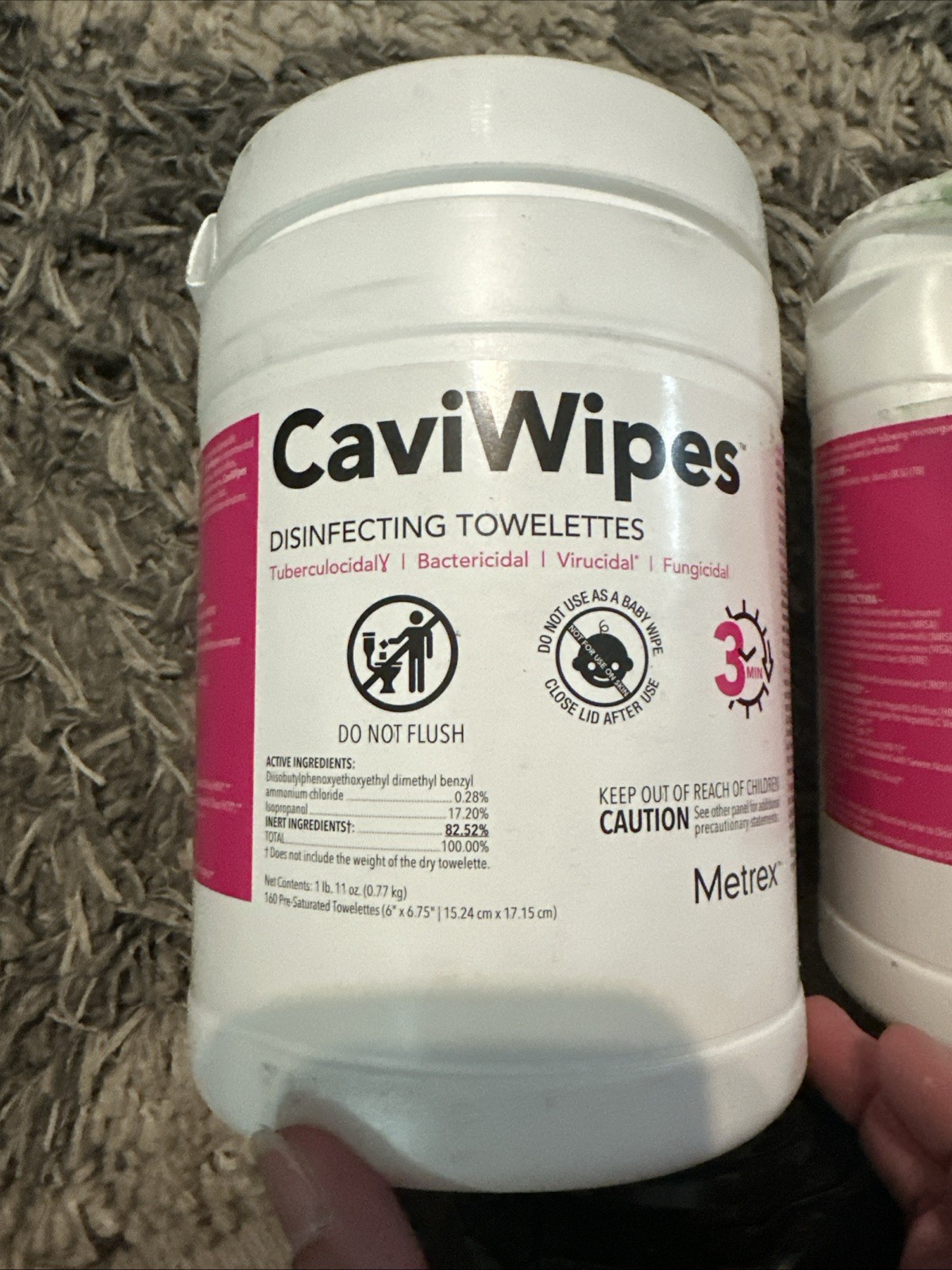 5-Metrex Caviwipes Towelettes Wipes 160ct Canister Exp-02/01/2026 Different Kind