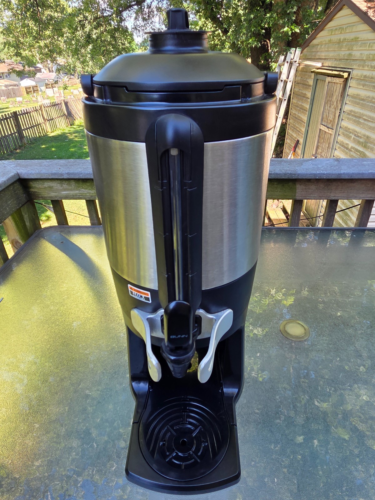 bunn thermofresh server, gen 3, detachable base, top handle, easy portability
