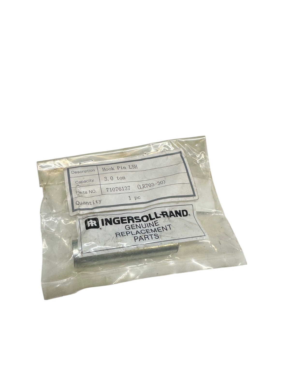 INGERSOLL RAND 71076137 Hook Pin 3.0 Ton 🔥 Fast Shipping 🔥