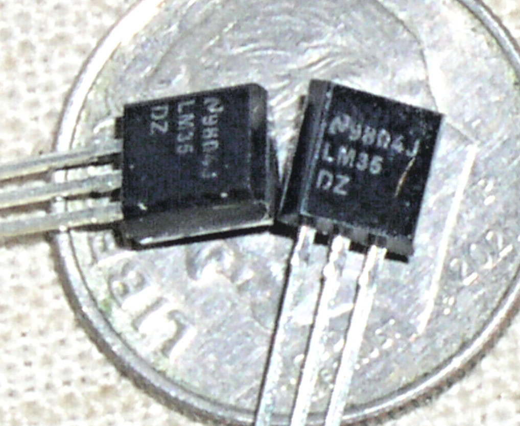 2 NATIONAL NSC LM35 DZ NOPB PRECISION CELSIUS TEMP TEMPERATURE SENSOR 0-100*C
