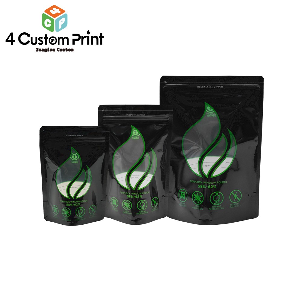 7/14/28g Smell Proof Mylar Food Storage Bag 100pcs Airtight Zip Seal Pouch 50pcs