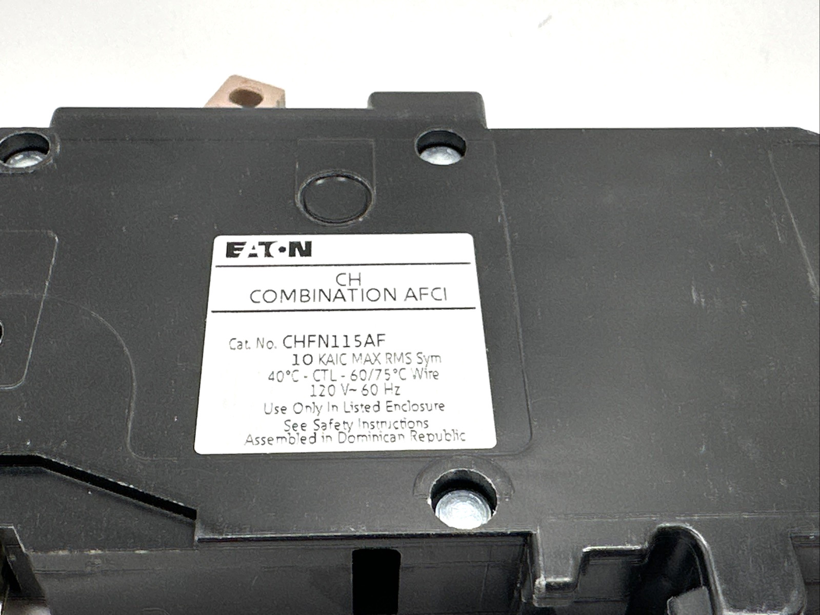 Cutler Hammer -CHFN115AF -15A -1-Pole 120V -AFCI -Circuit Breaker -10k -NEW