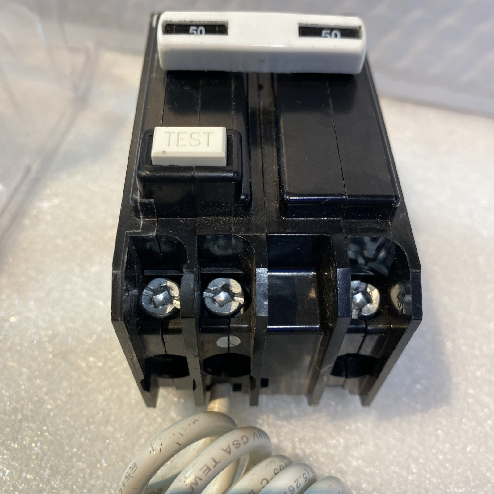 GE 50 Amp 240-Volts Double Pole Ground Fault Breaker with Self-Test