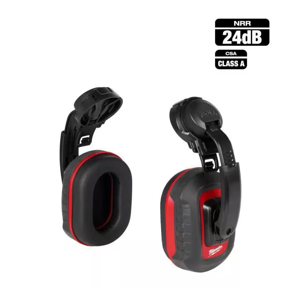 Milwaukee BOLT 24dB NRR Ear Muffs Hearing Protection Red/Black 48-73-3250