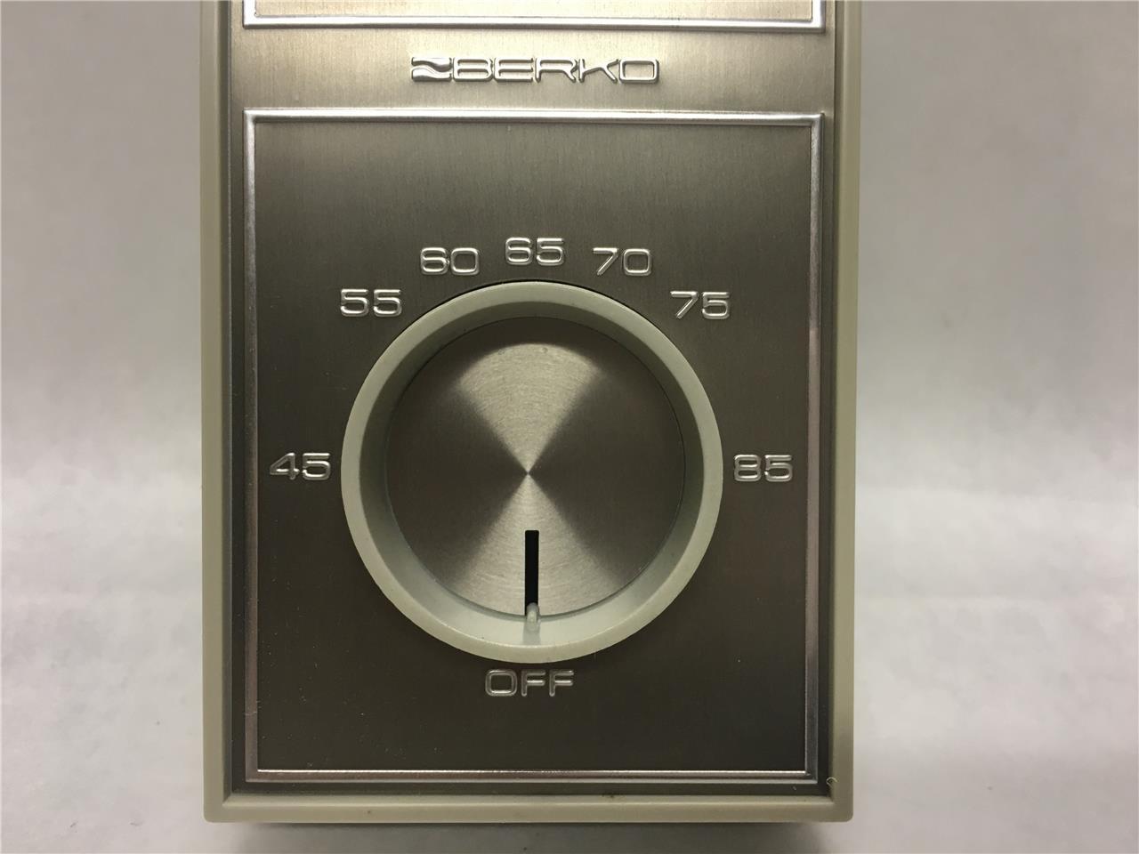 Berko Room Thermostat WT200-A-DP Electric Heat 45-85F Double Line Break 120-240V