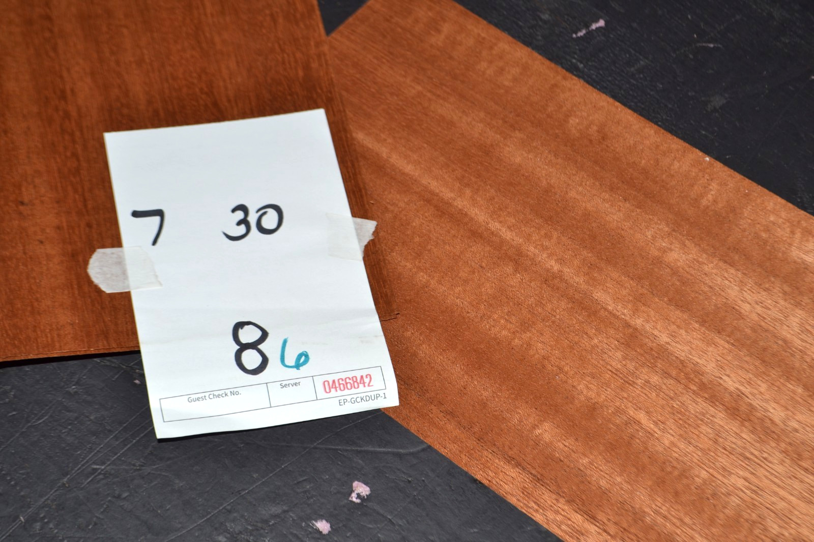Mahogany Raw Wood Veneer Sheet 7 x 30 inches 1/42nd 4668-42