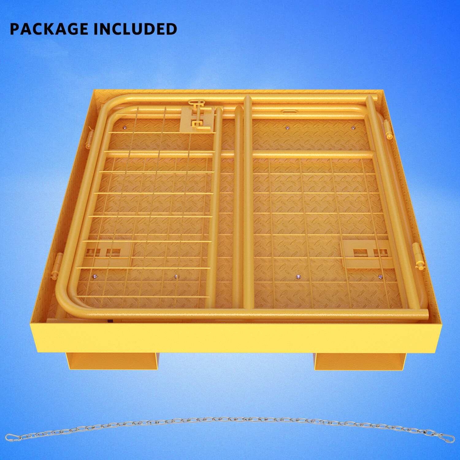 36»x36» Forklift Work Platform Safety Cage Basket Heavy Duty 1100lbs Capacity