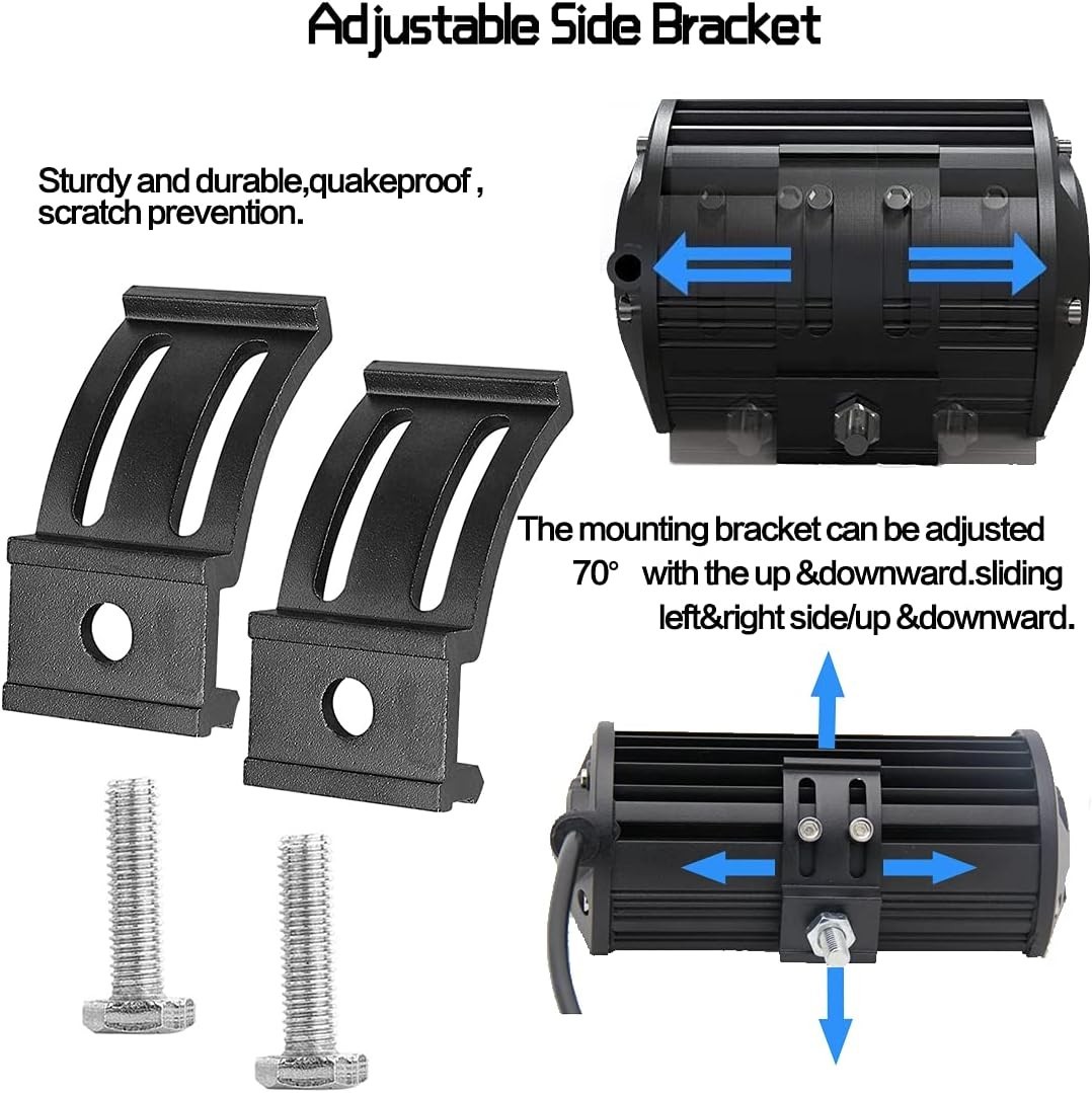 LED Light Bar Mounting Brackets Kit – 2PCS Bottom Mounted Slide Base Bracket …