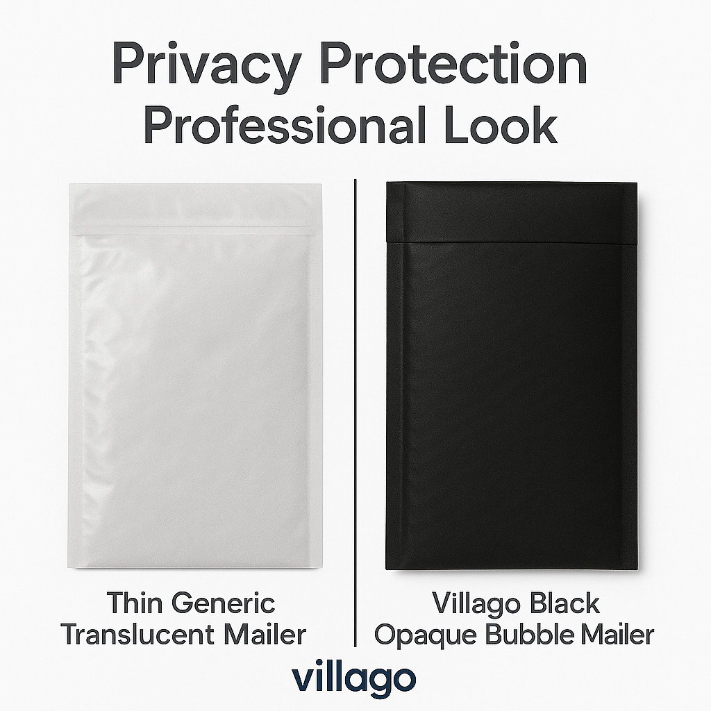 1000 #000 4×8 Black Poly Bubble Mailers Padded Envelopes Self Seal Bags