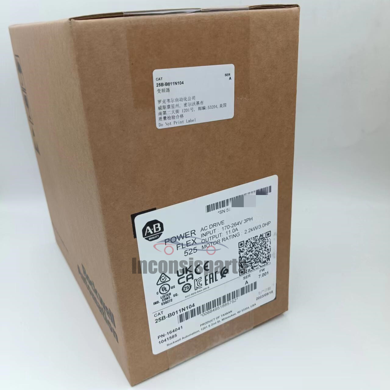 New Allen-Bradley 25B-B011N104 | PowerFlex 525 Drive 2.2kW 3.0Hp AB 25B-B011N104