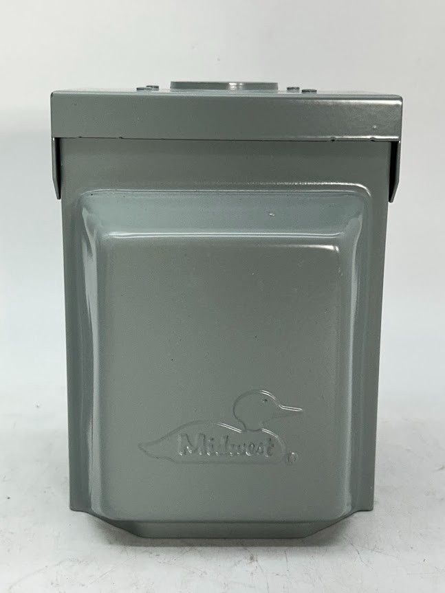 Midwest U013P 30A 120V RV Outdoor Power Outlet – Gray weatherproof Supply