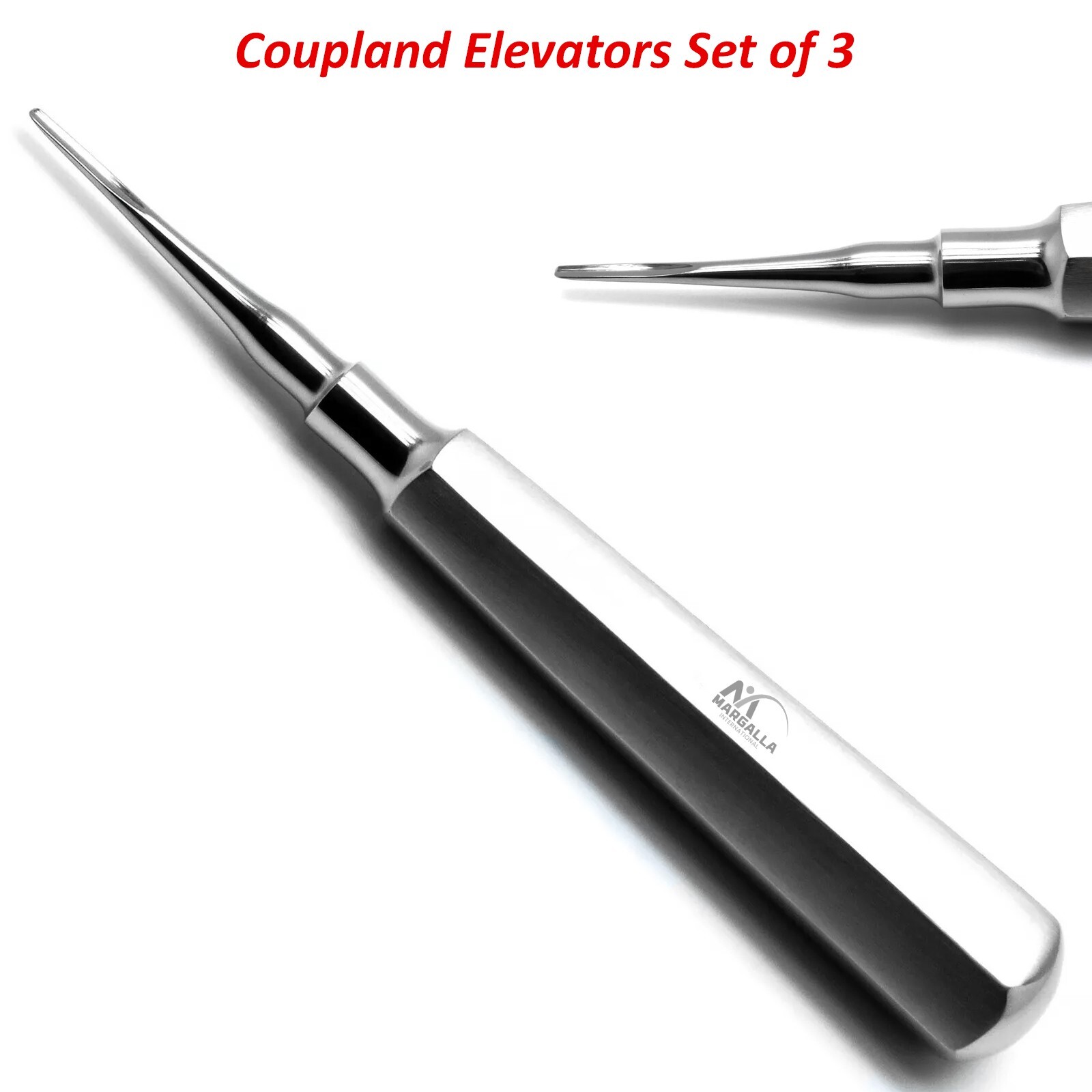 Coupland Elevators Dental Extraction Set Of 3 Surgical Root Extracting Loosen