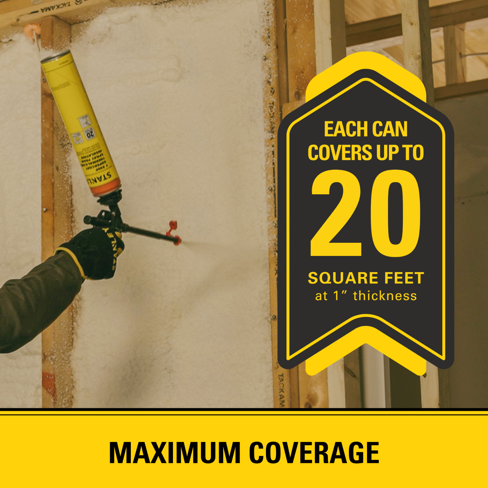 Stanley F990P SuperCoat Class A Fire Foam Closed Cell, 27.1oz 18 Pack – Gun Set