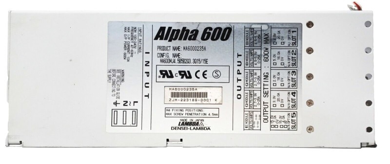 Densei-Lambda ALPHA 600 MA6000235A, ZJM-223189-0001 POWER SUPPLY